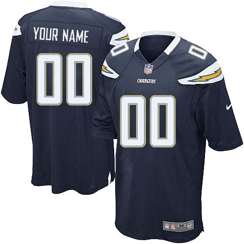 Nike Los Angeles Chargers Customized Navy Blue Stitched Youth NFL Jersey - Click Image to Close